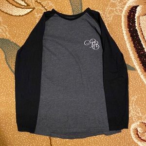 Grey/black long sleeve t-shirt